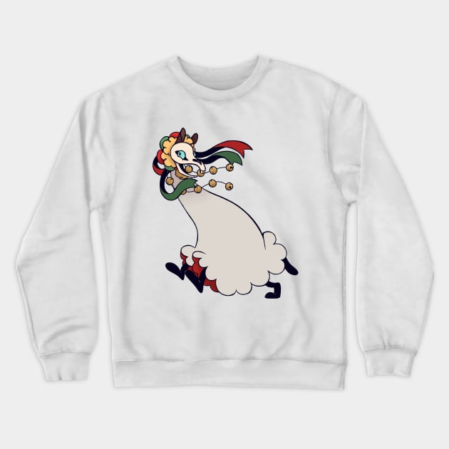 Mari Lwyd Crewneck Sweatshirt by Colourfulplague